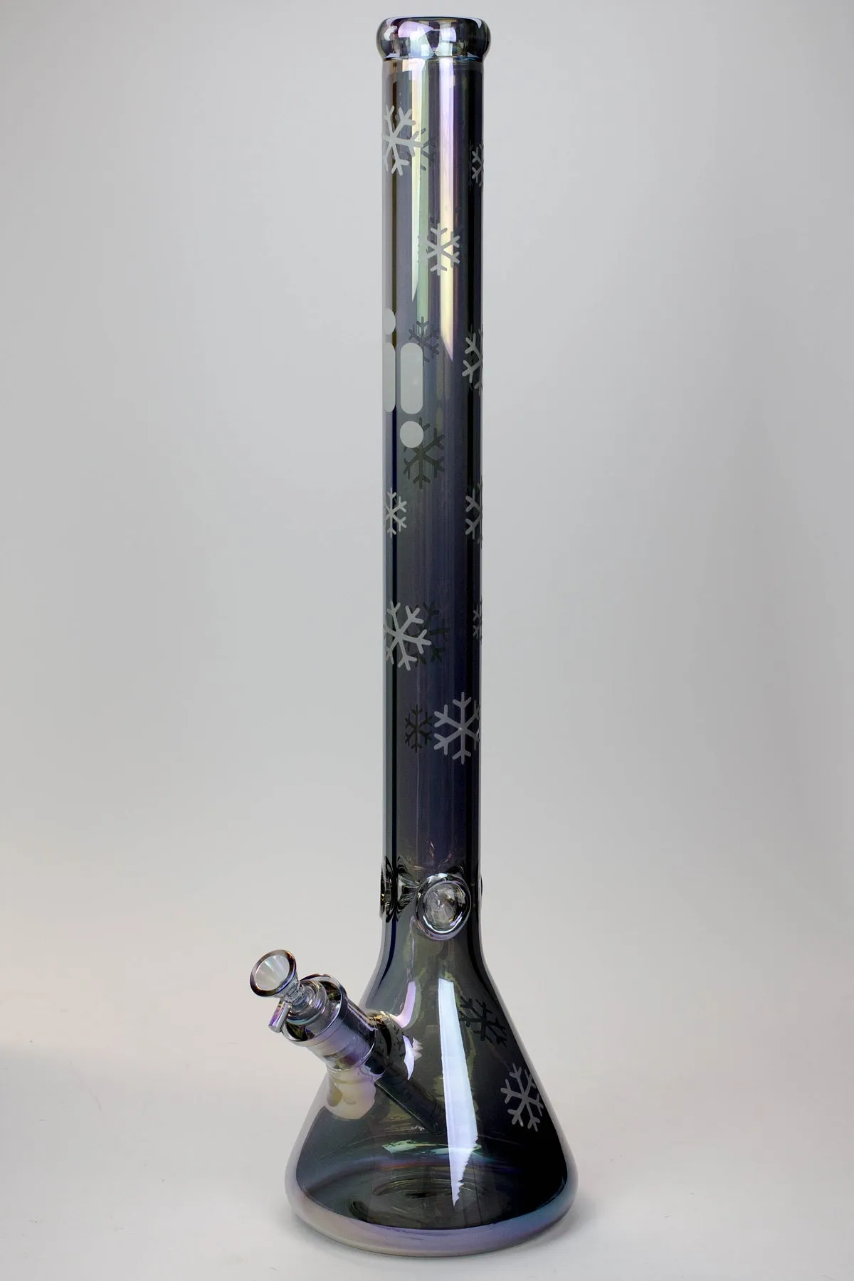 24" Glow In The Dark Snowflake Beaker Bong