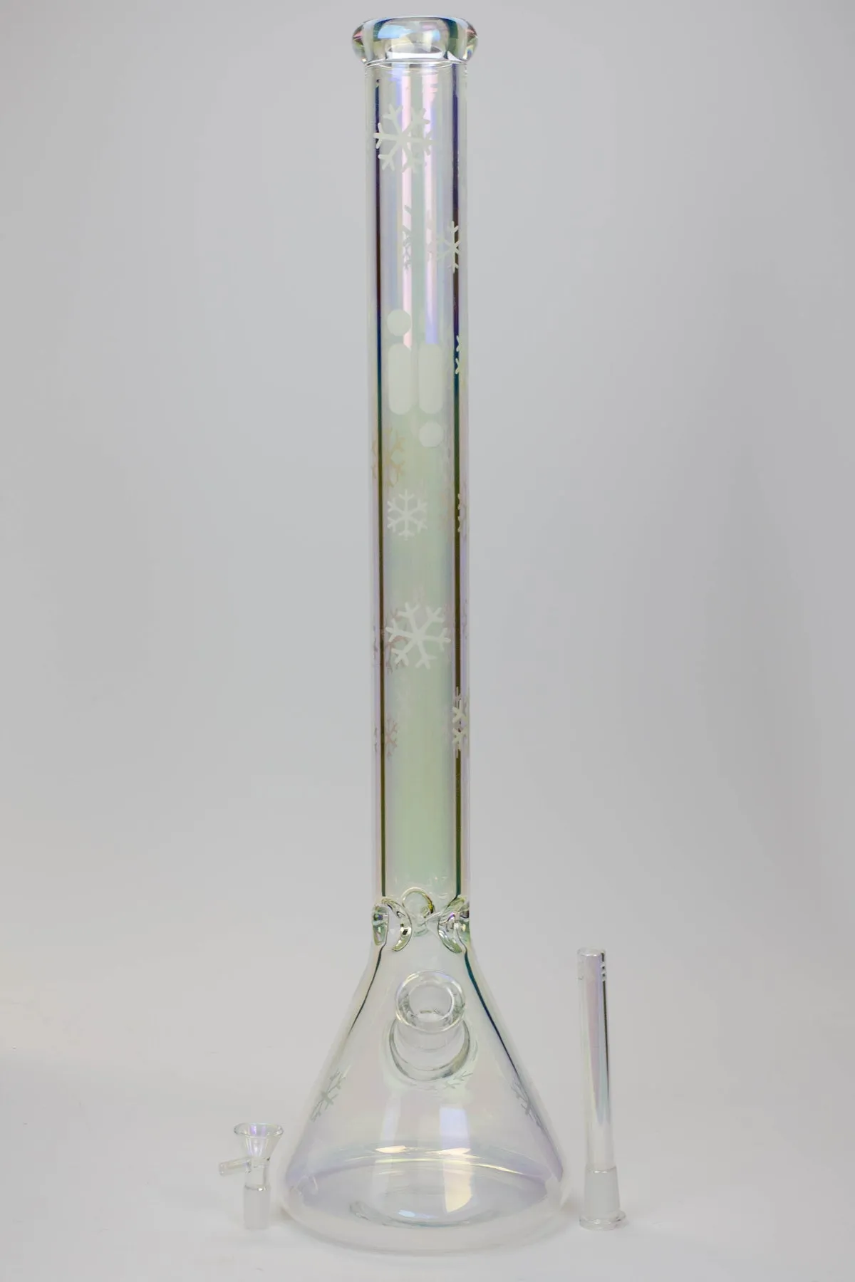24" Glow In The Dark Snowflake Beaker Bong