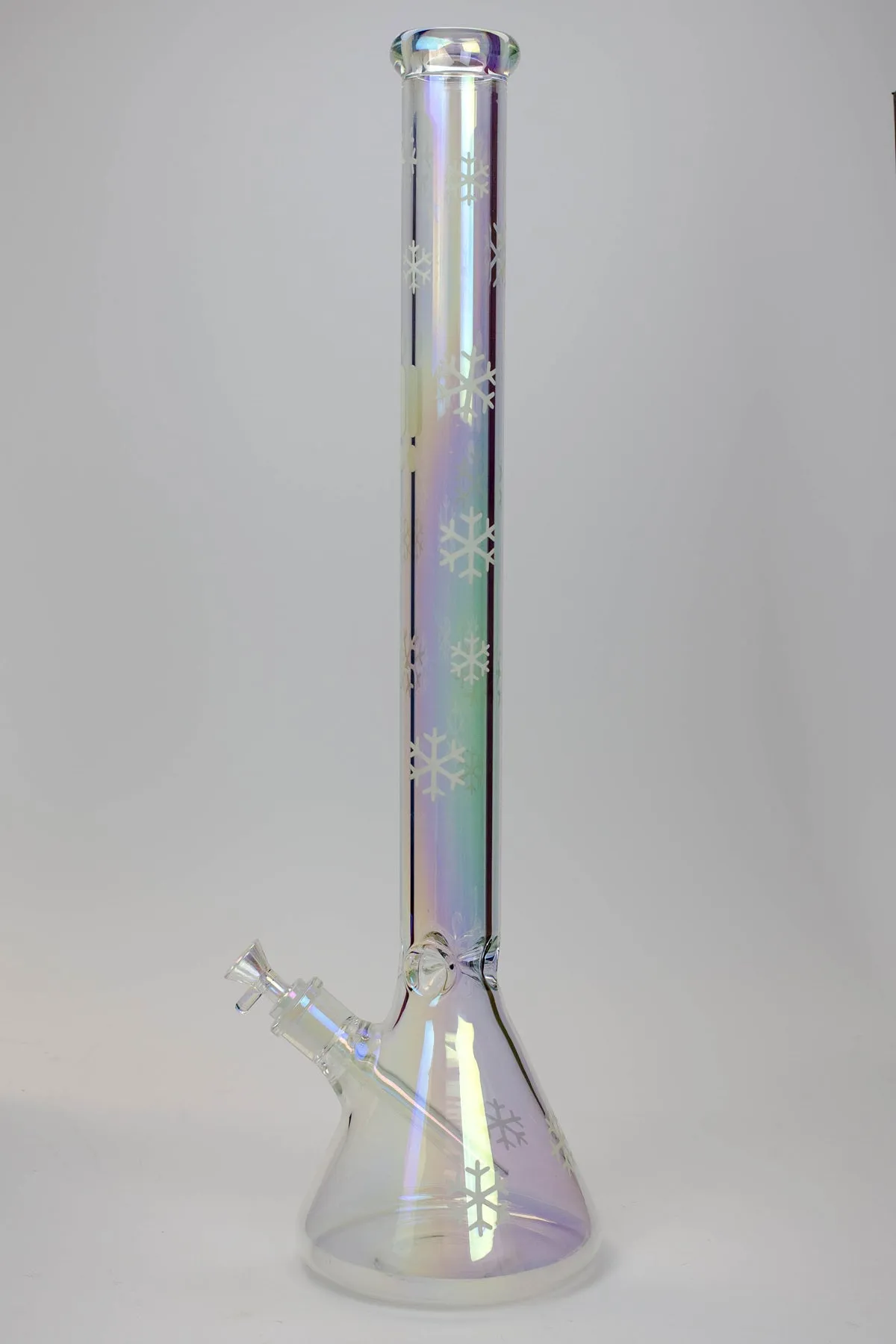 24" Glow In The Dark Snowflake Beaker Bong