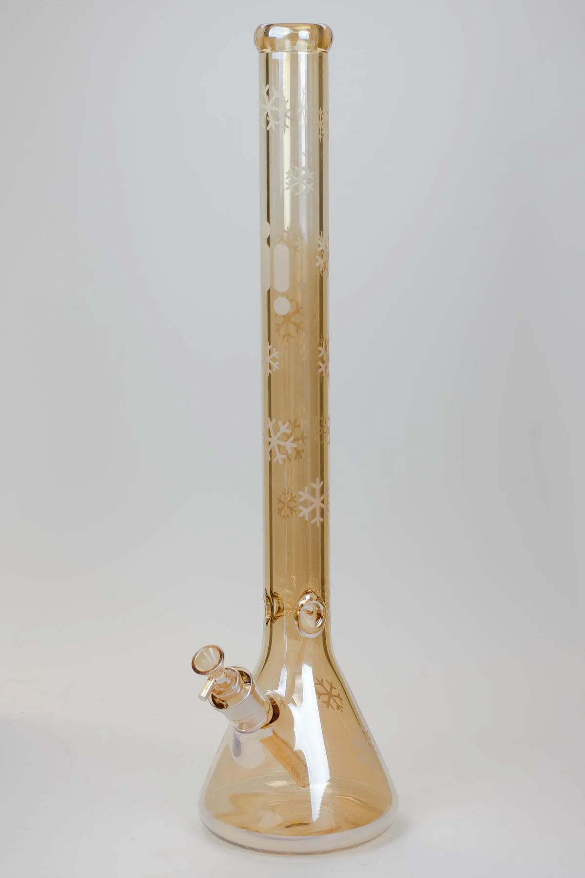 24" Glow In The Dark Snowflake Beaker Bong
