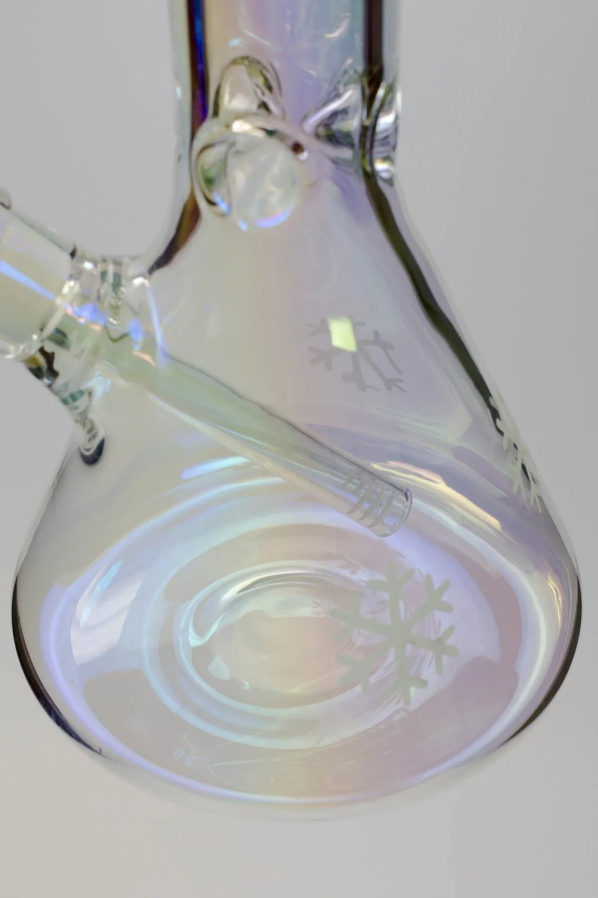 24" Glow In The Dark Snowflake Beaker Bong