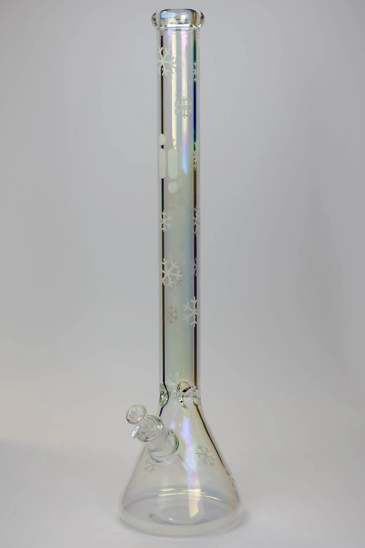24" Glow In The Dark Snowflake Beaker Bong