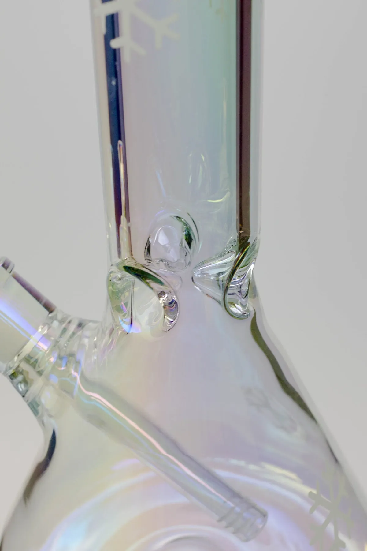 24" Glow In The Dark Snowflake Beaker Bong
