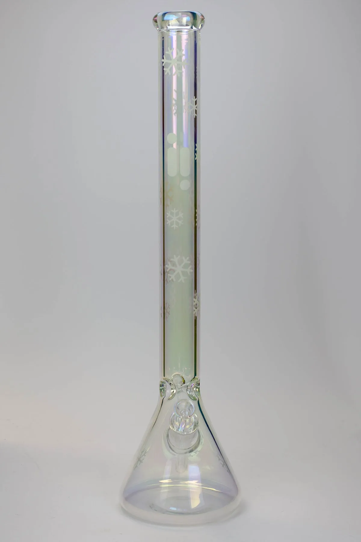 24" Glow In The Dark Snowflake Beaker Bong