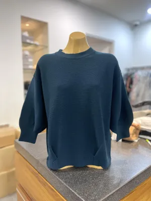 3/4 Tulip Sleeve Jumper - Pinetree