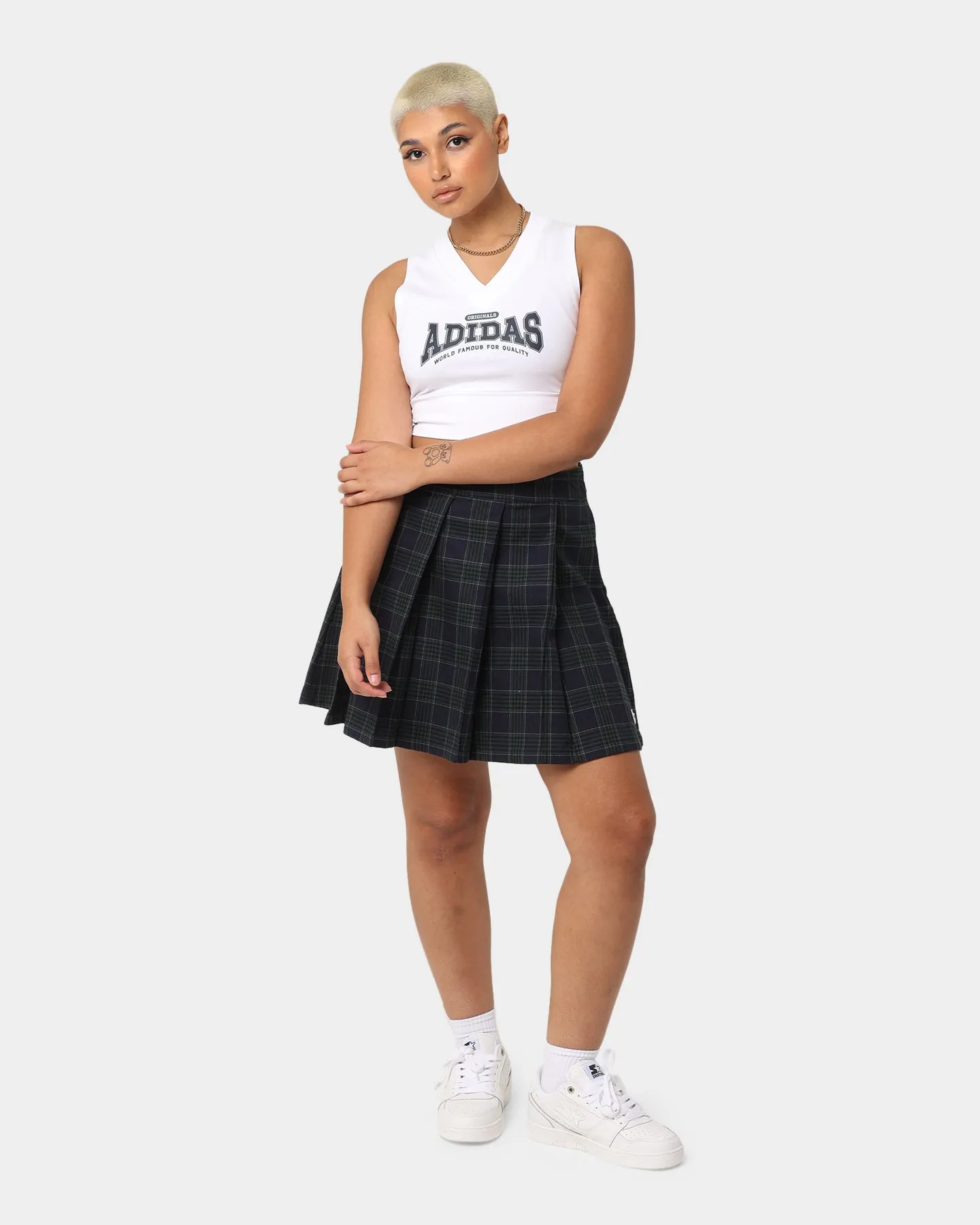 Adidas Women's Original Class Of '72 Crop Top White
