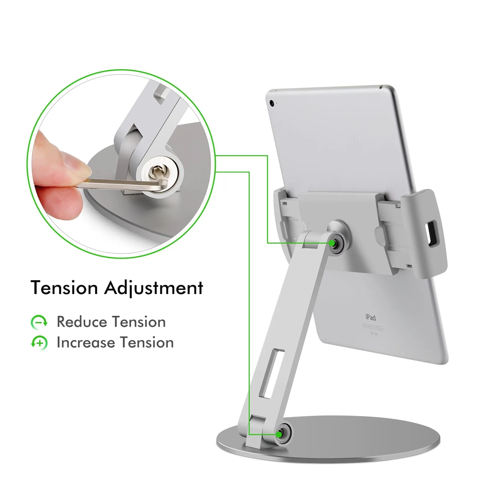 Adjustable Desk Stand for 3.5-10" Phone & Tablet(AP-7C)