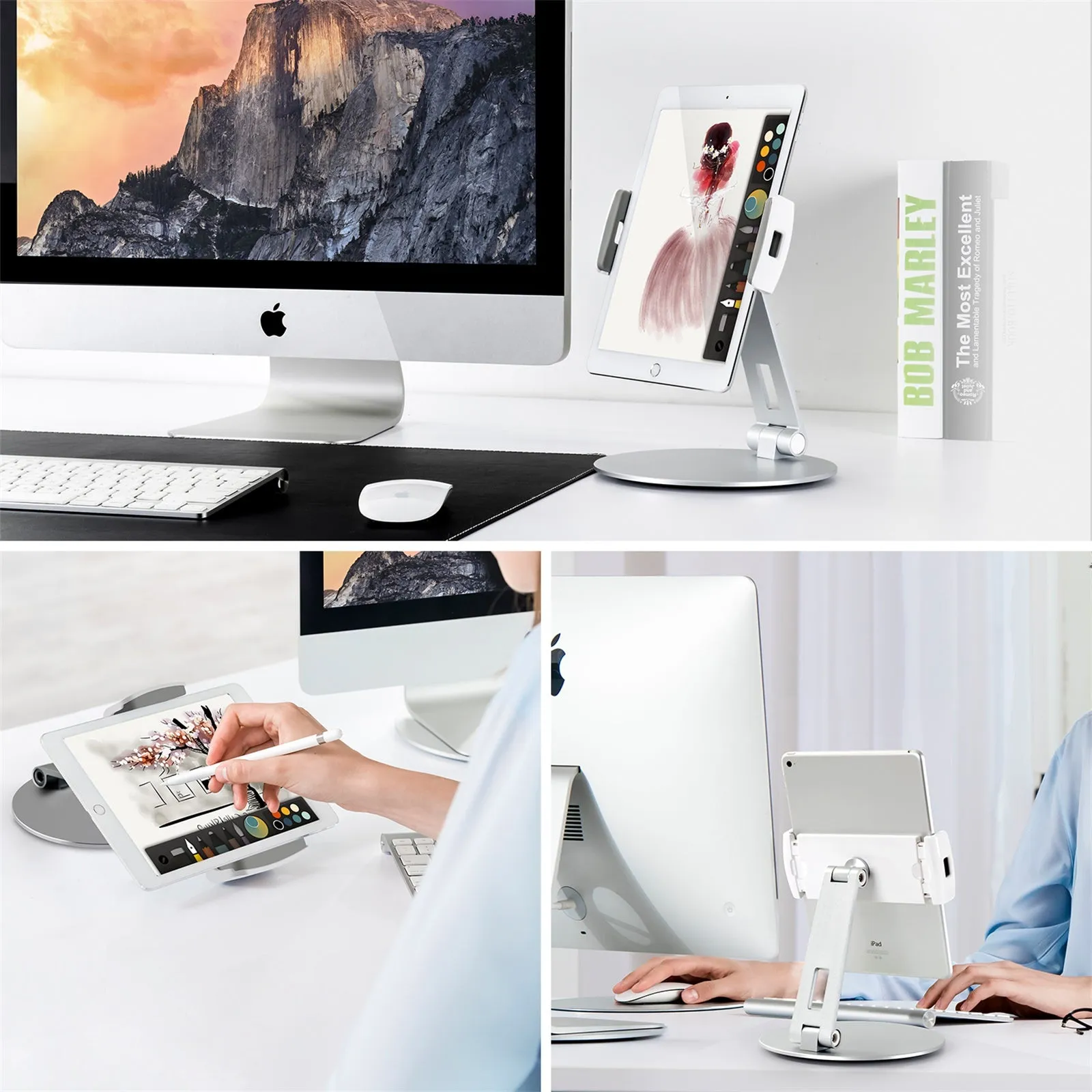 Adjustable Desk Stand for 3.5-10" Phone & Tablet(AP-7C)