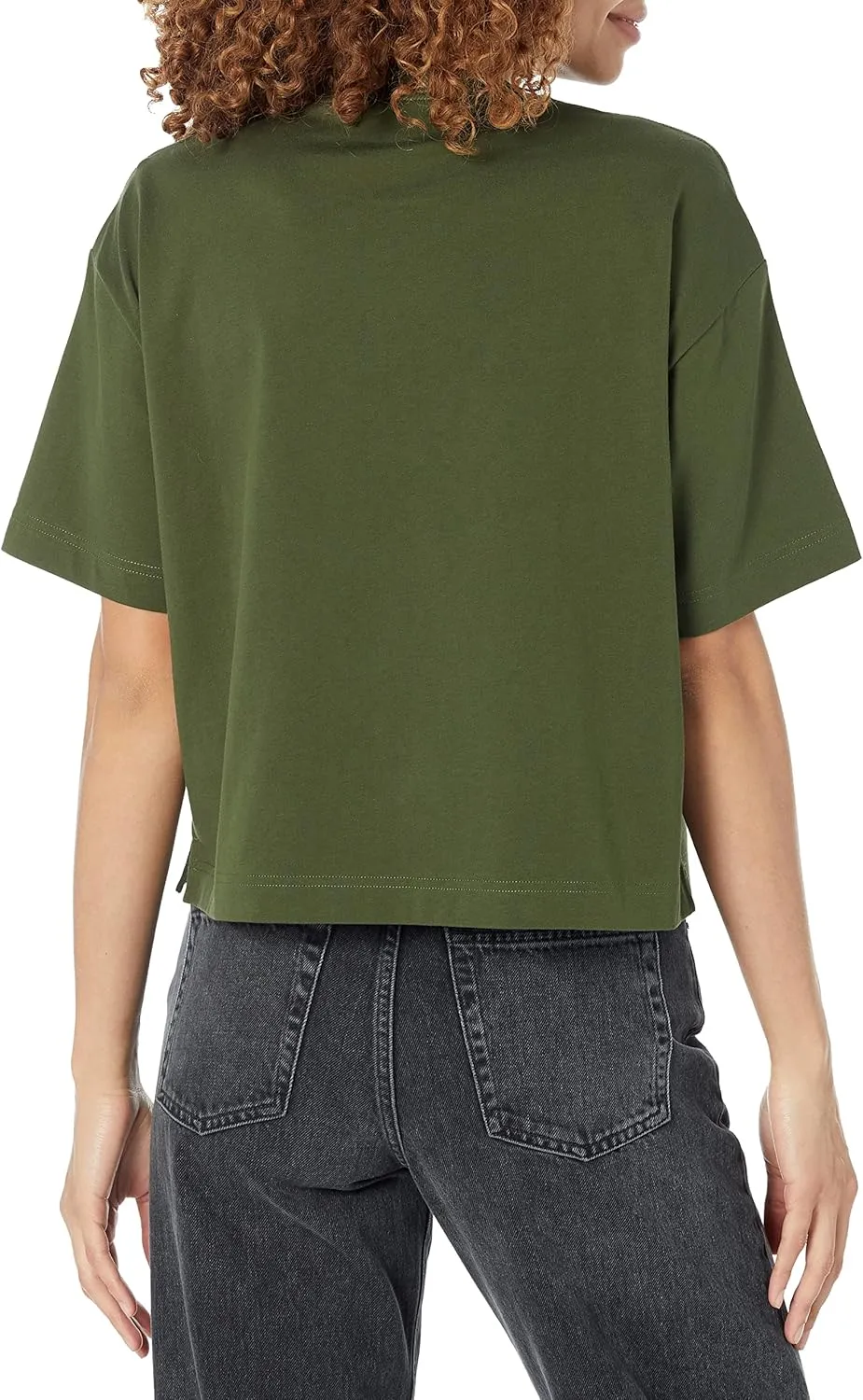 Amazon Essentials Women's Organic Cotton Drop Shoulder Relaxed Boxy Short-Sleeve T-Shirt (Available in Plus Size)