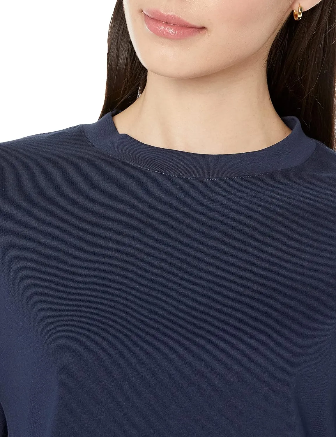 Amazon Essentials Women's Organic Cotton Drop Shoulder Relaxed Boxy Short-Sleeve T-Shirt (Available in Plus Size)