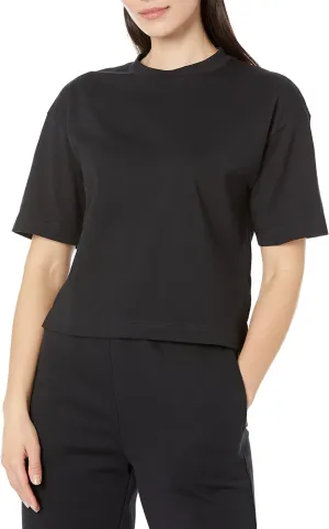 Amazon Essentials Women's Organic Cotton Drop Shoulder Relaxed Boxy Short-Sleeve T-Shirt (Available in Plus Size)