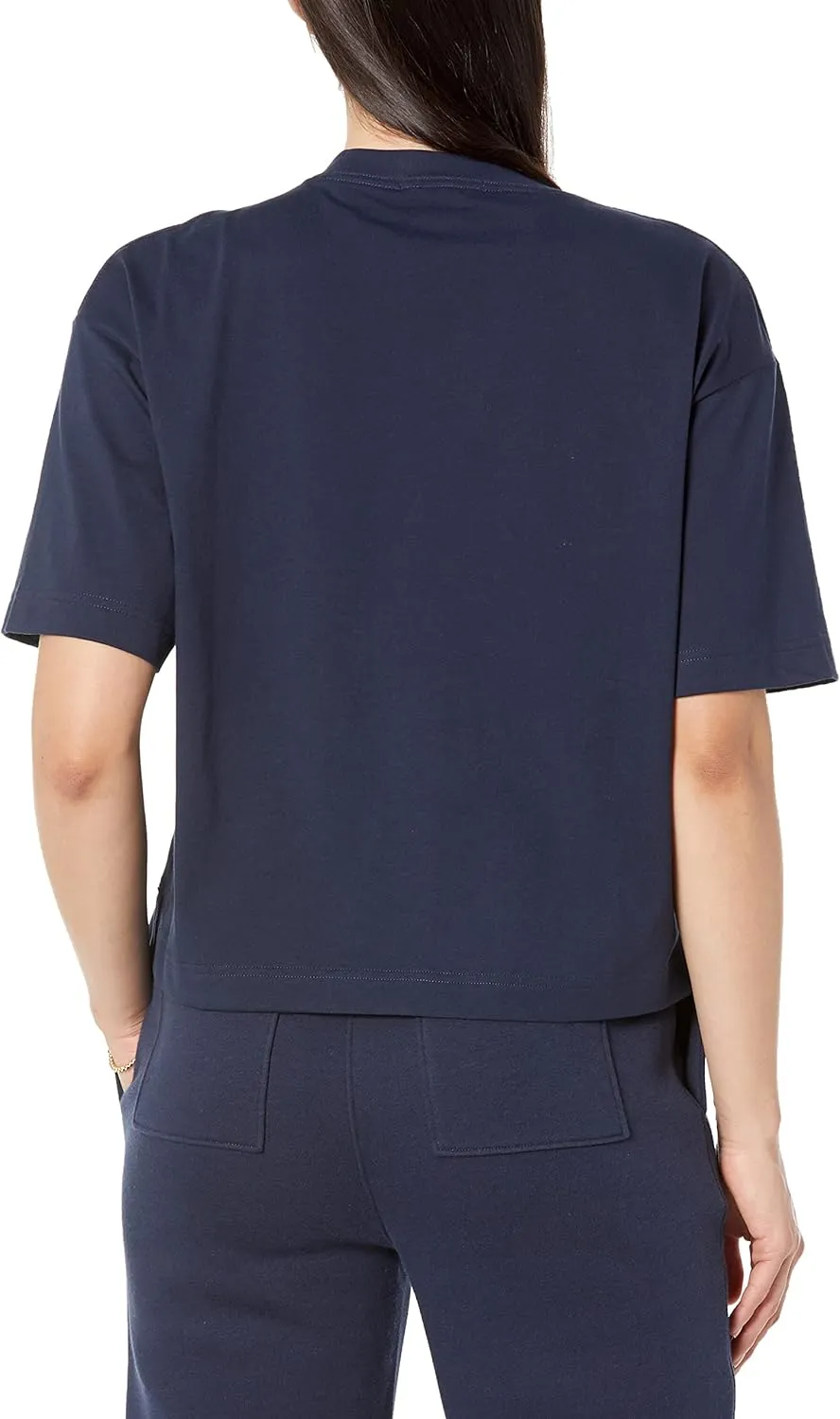 Amazon Essentials Women's Organic Cotton Drop Shoulder Relaxed Boxy Short-Sleeve T-Shirt (Available in Plus Size)