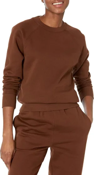 Amazon Essentials Women's Relaxed-Fit Crewneck Pullover Long-Sleeve Sweatshirt (Available in Plus Size)