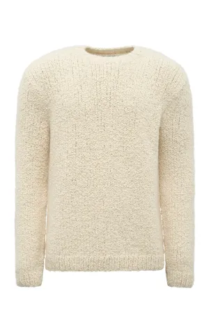 Antiope Knit Sweater in Ivory Cashmere
