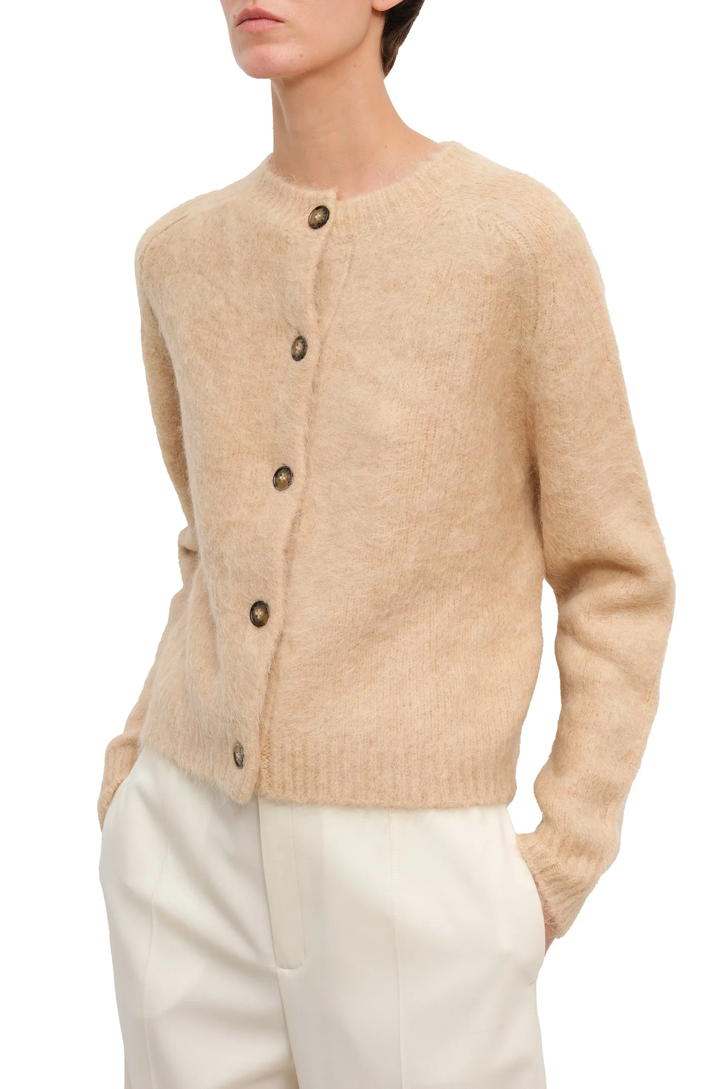 Arsen brushed alpaca-blend cardigan