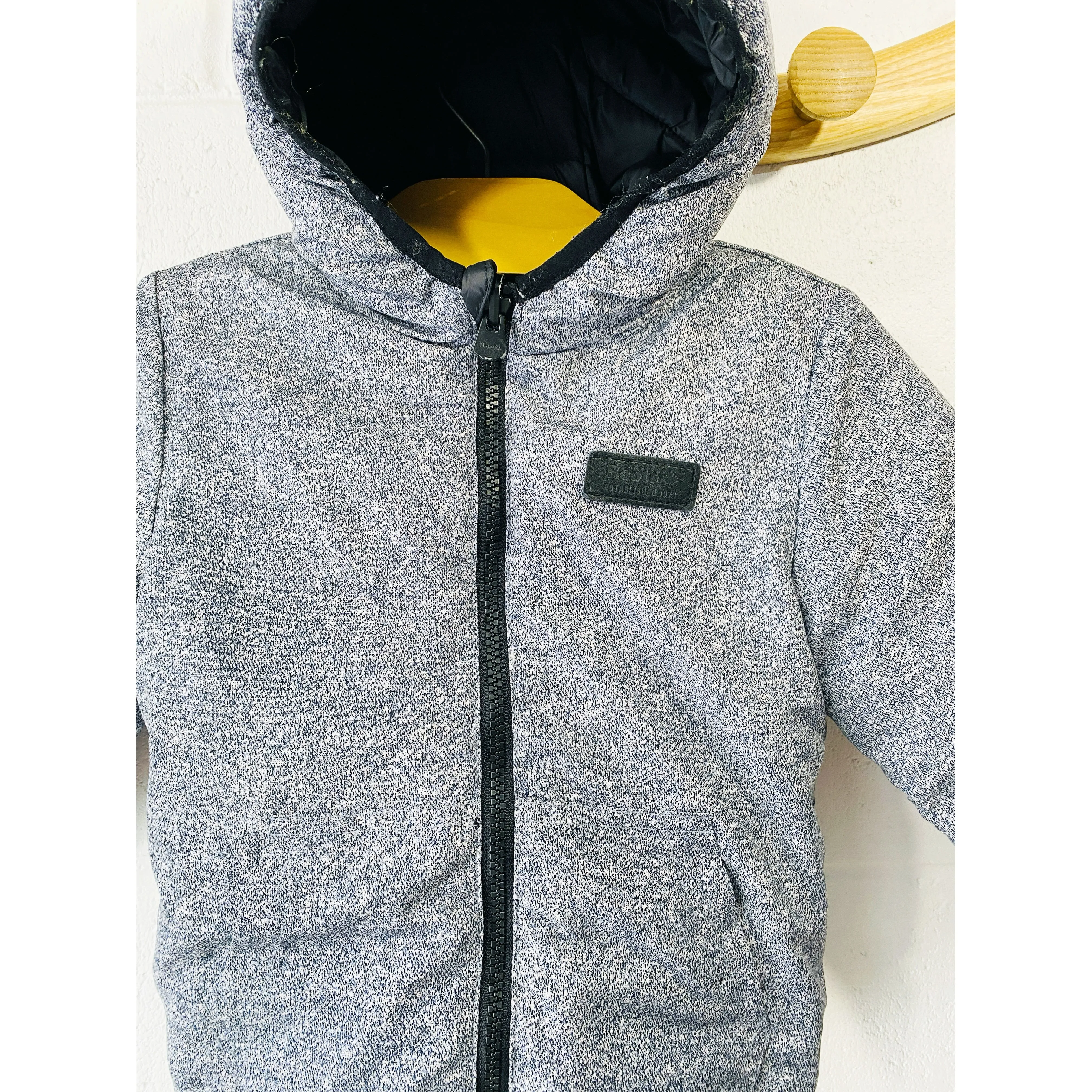 Black   Heather Grey Reversible Jacket, 4-5 years