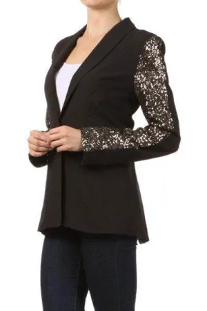 Black sequin blazer