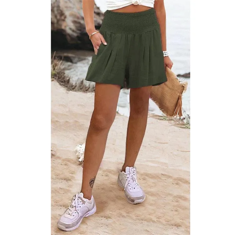 Boho High Waist Casual Shorts