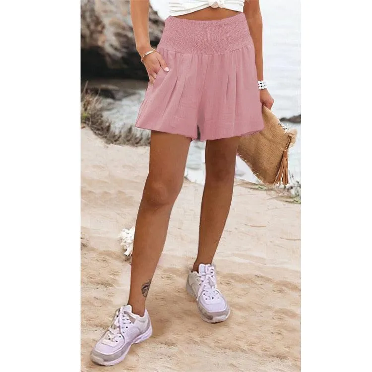 Boho High Waist Casual Shorts