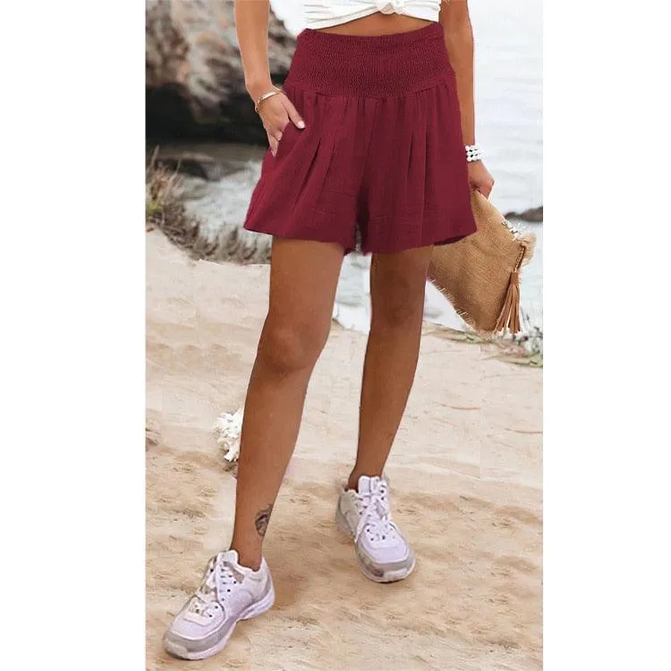Boho High Waist Casual Shorts