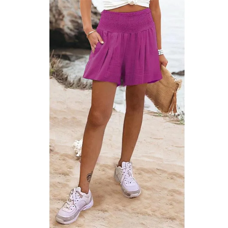 Boho High Waist Casual Shorts