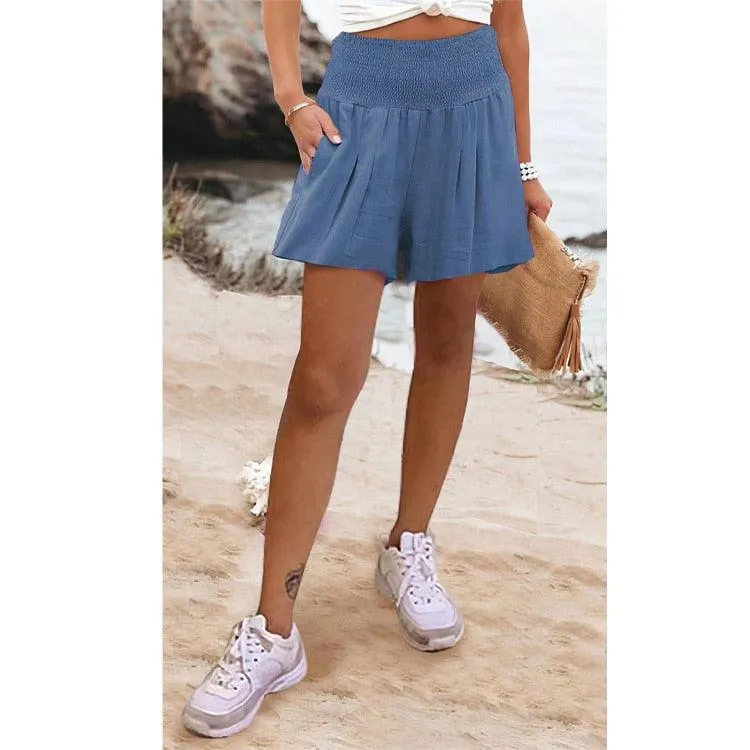 Boho High Waist Casual Shorts