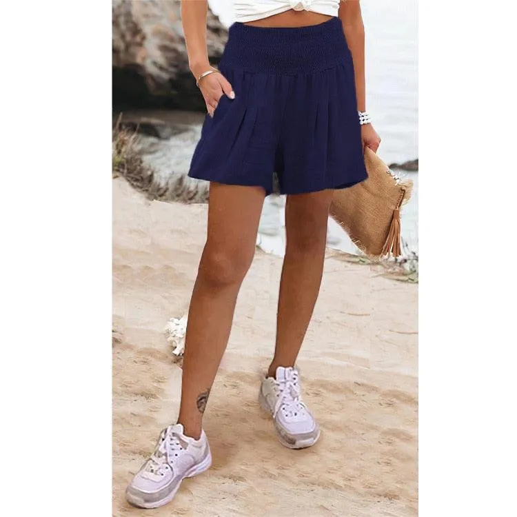 Boho High Waist Casual Shorts
