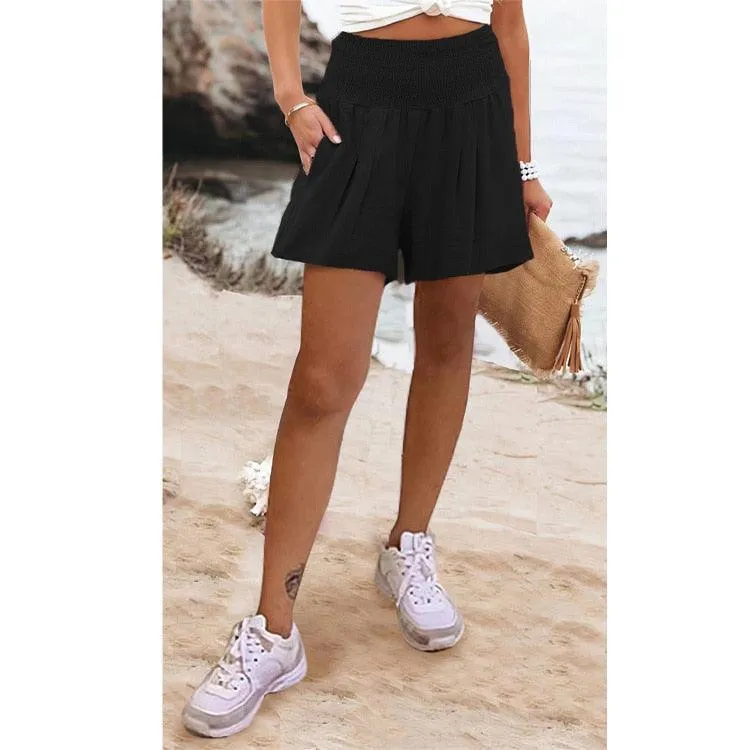 Boho High Waist Casual Shorts