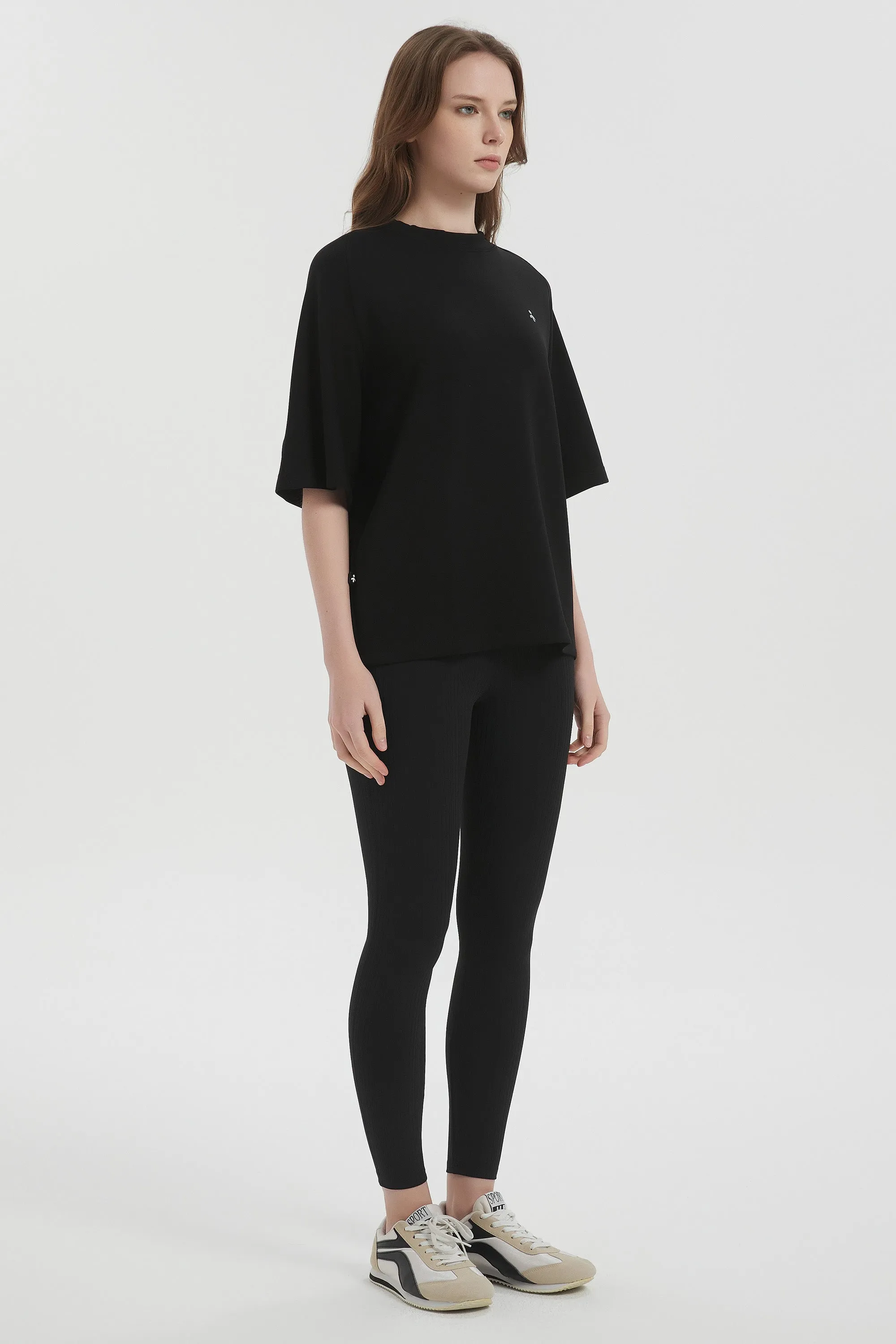Casual Crew Neck T-Shirt Tops Basic Workout