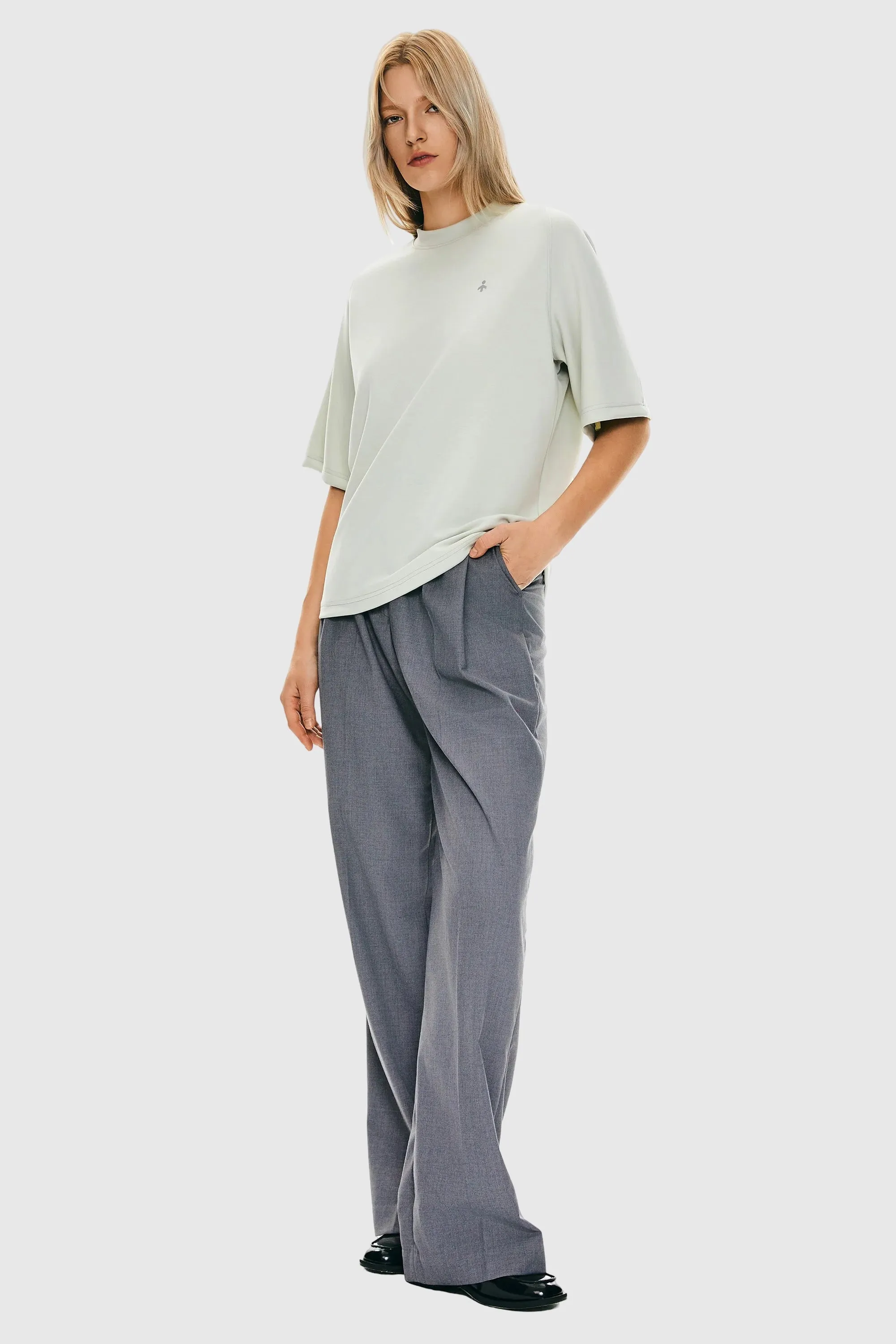 Casual Crew Neck T-Shirt Tops Basic Workout