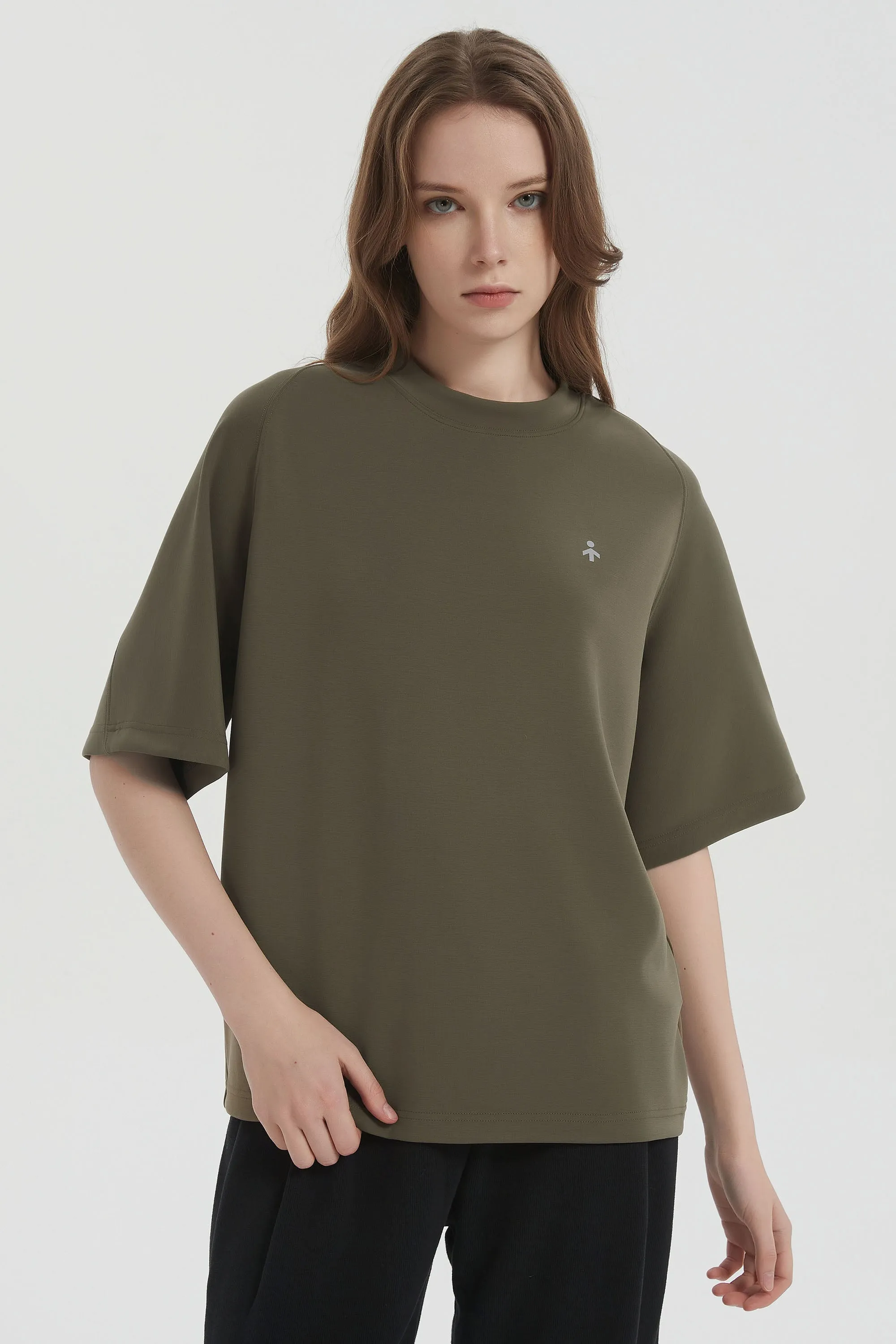 Casual Crew Neck T-Shirt Tops Basic Workout