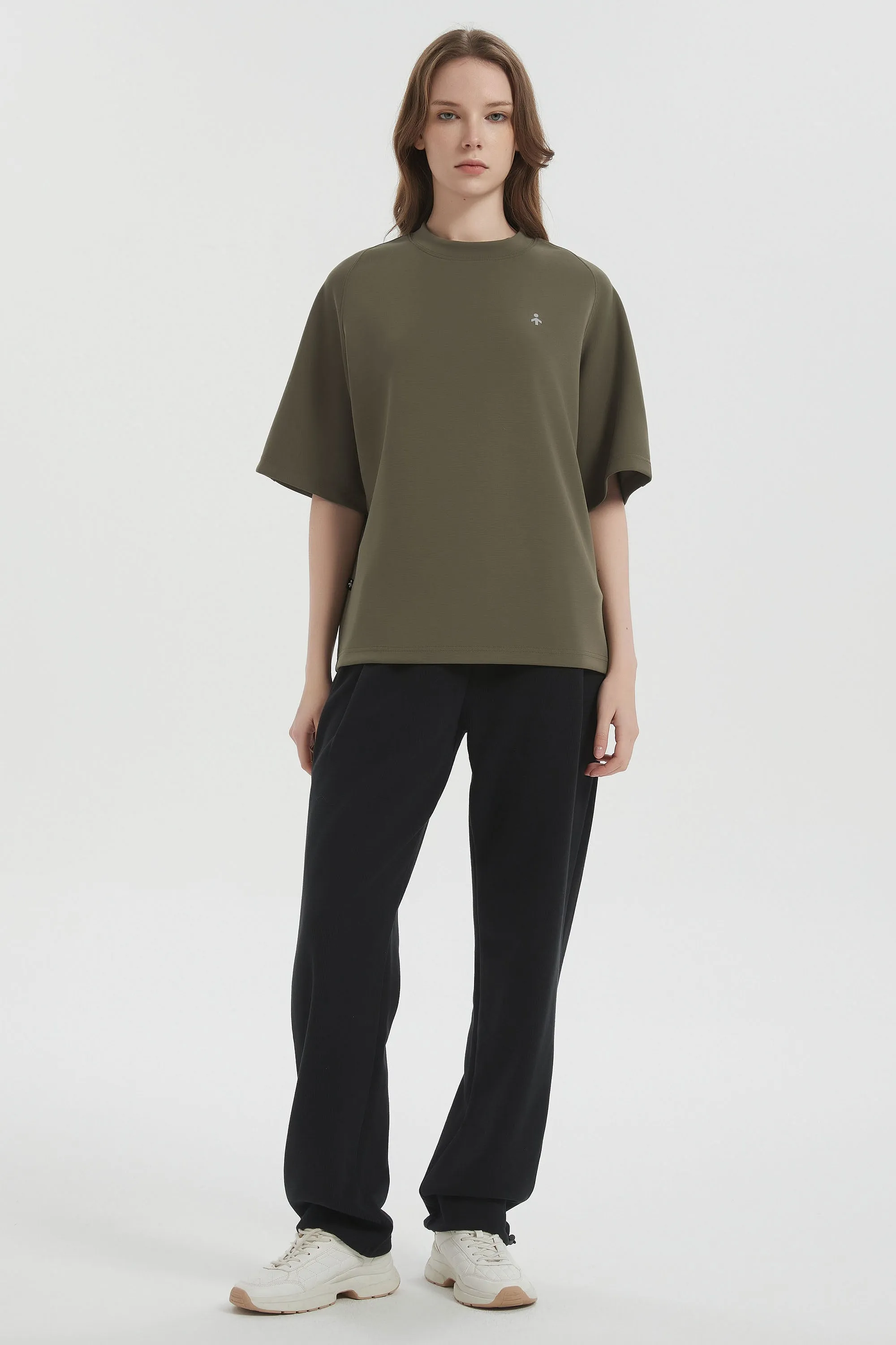 Casual Crew Neck T-Shirt Tops Basic Workout