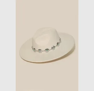 Chain Strap Fedora Hat