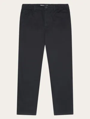 CHLOE barrel mid-rise twill chino - GOTS/Vegan - Black Jet