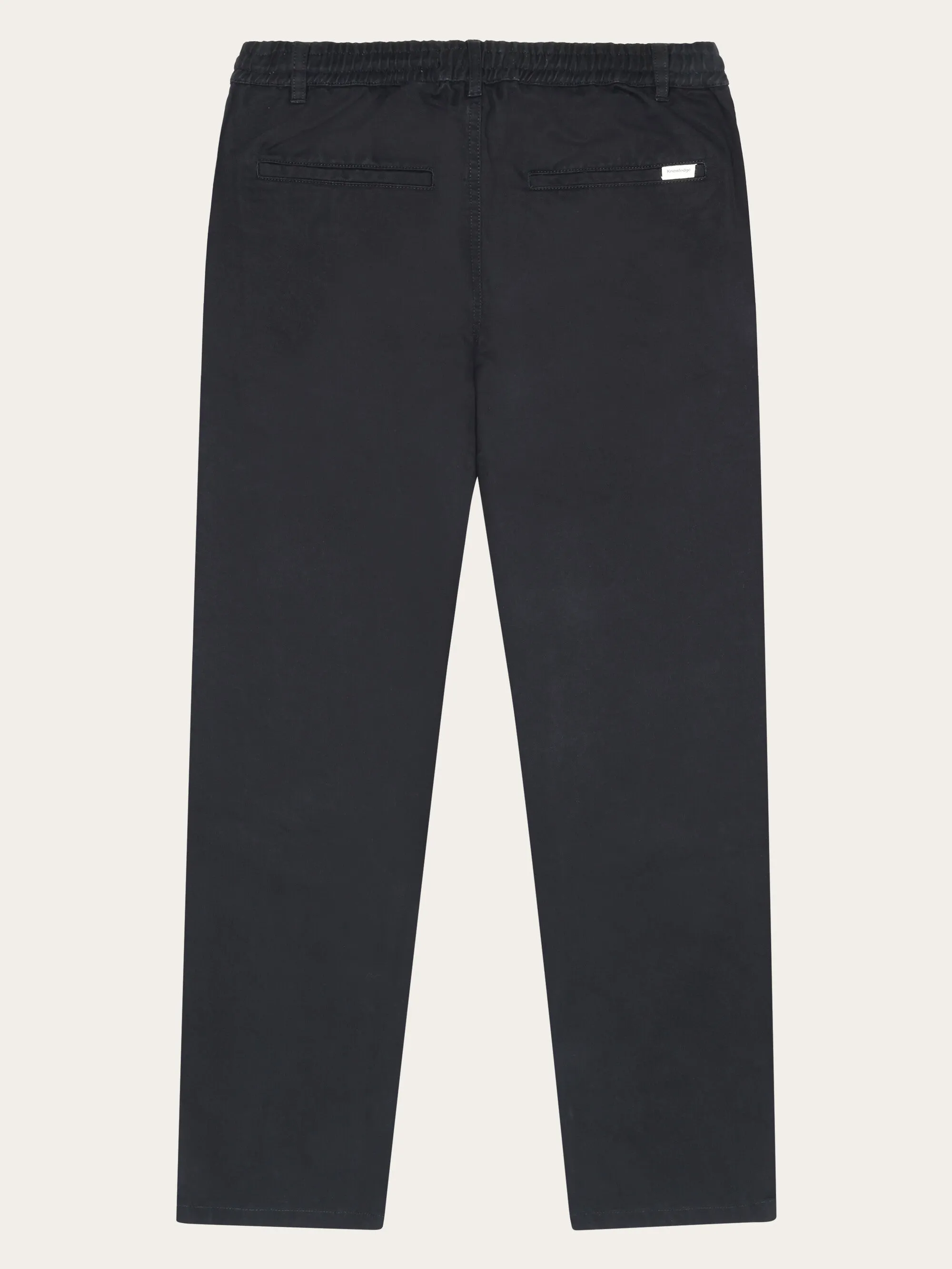 CHLOE barrel mid-rise twill chino - GOTS/Vegan - Black Jet
