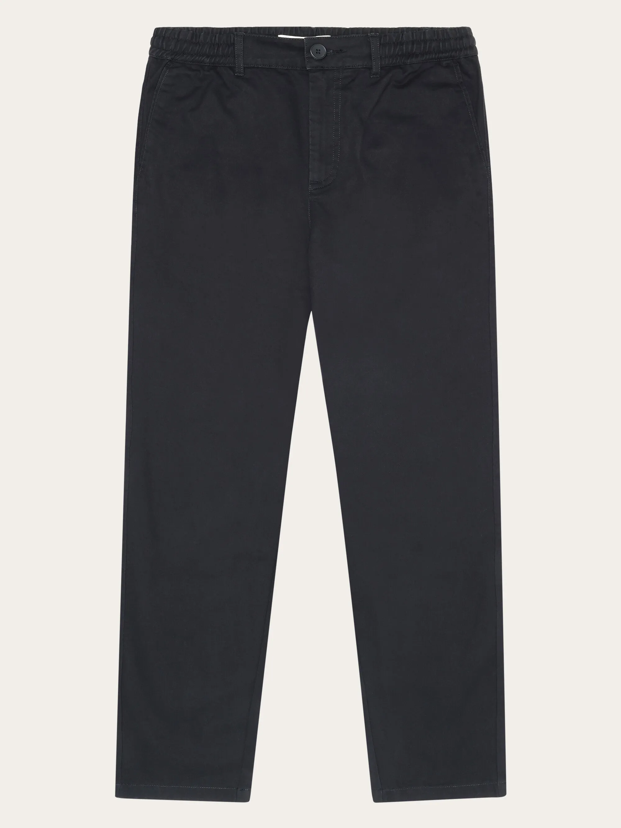 CHLOE barrel mid-rise twill chino - GOTS/Vegan - Black Jet