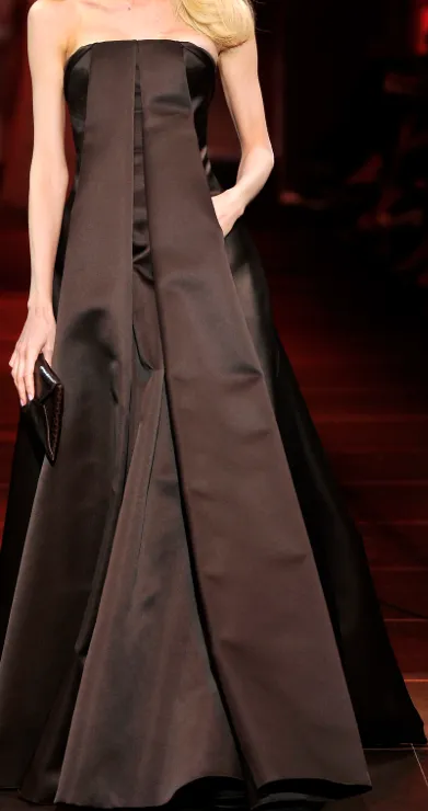 Chocolate Brown Silk Zibeline