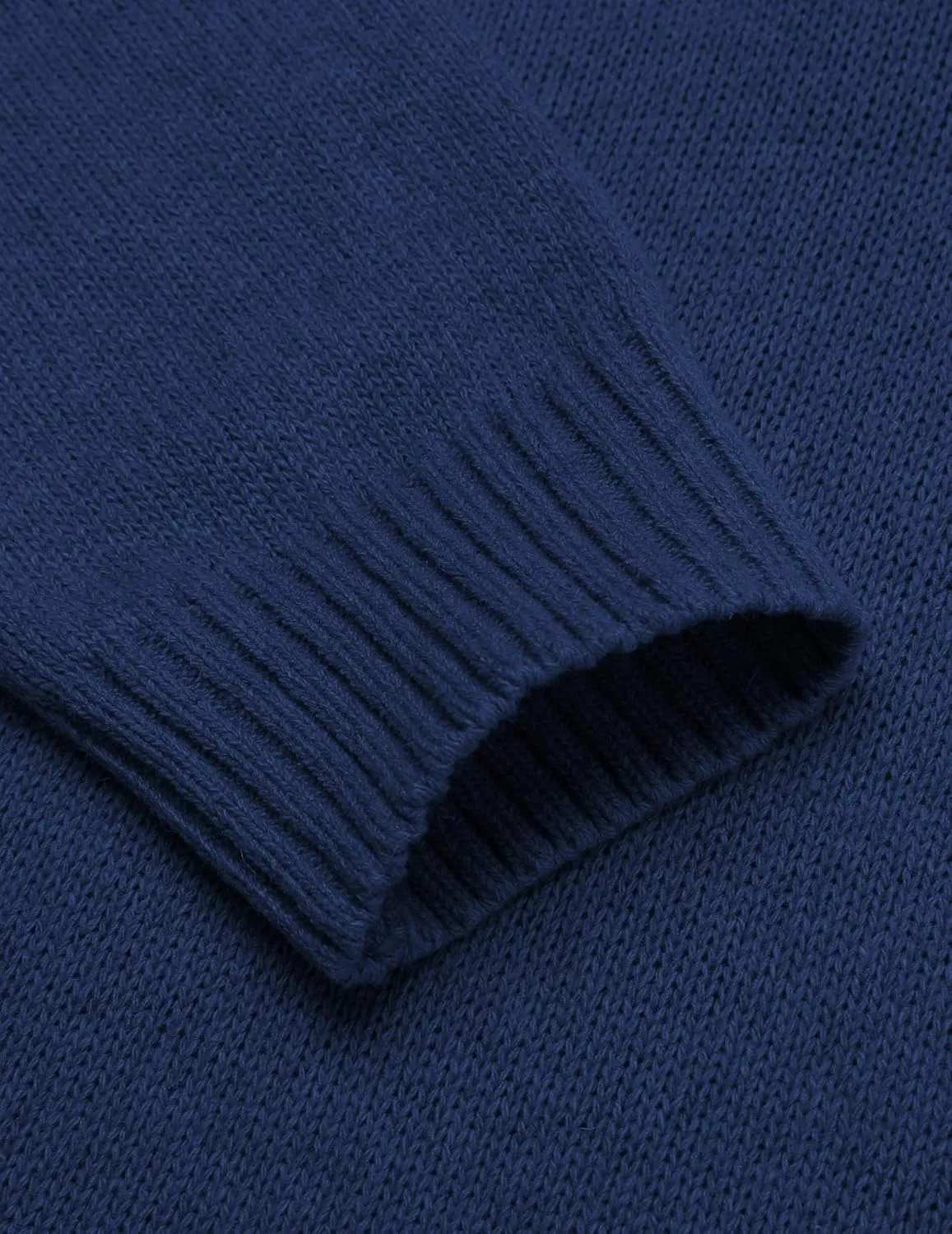 COOFANDY Men's Shawl Collar Pullover Sweater Relaxed Fit Casual Cotton Cable Knit Sweaters with Pockets