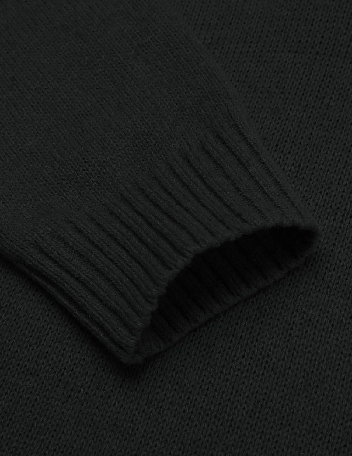 COOFANDY Men's Shawl Collar Pullover Sweater Relaxed Fit Casual Cotton Cable Knit Sweaters with Pockets