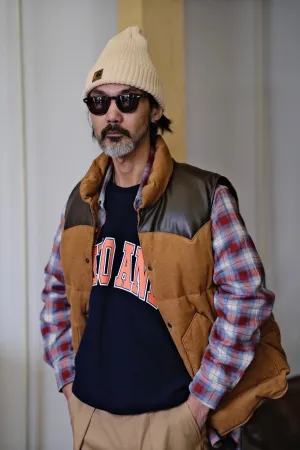 Corduroy Leather Vest