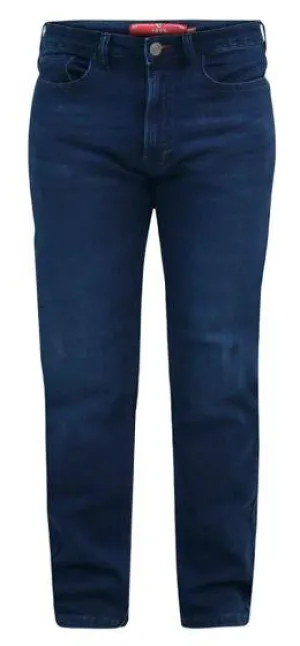 D555 Men's PUTNEY Super Stretch Knitted Denim In 1959 Fit 40 to 60