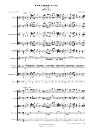 Daniel François Esprit Auber: Les Chaperons Blancs – Act III: Entr’acte (NXP142)