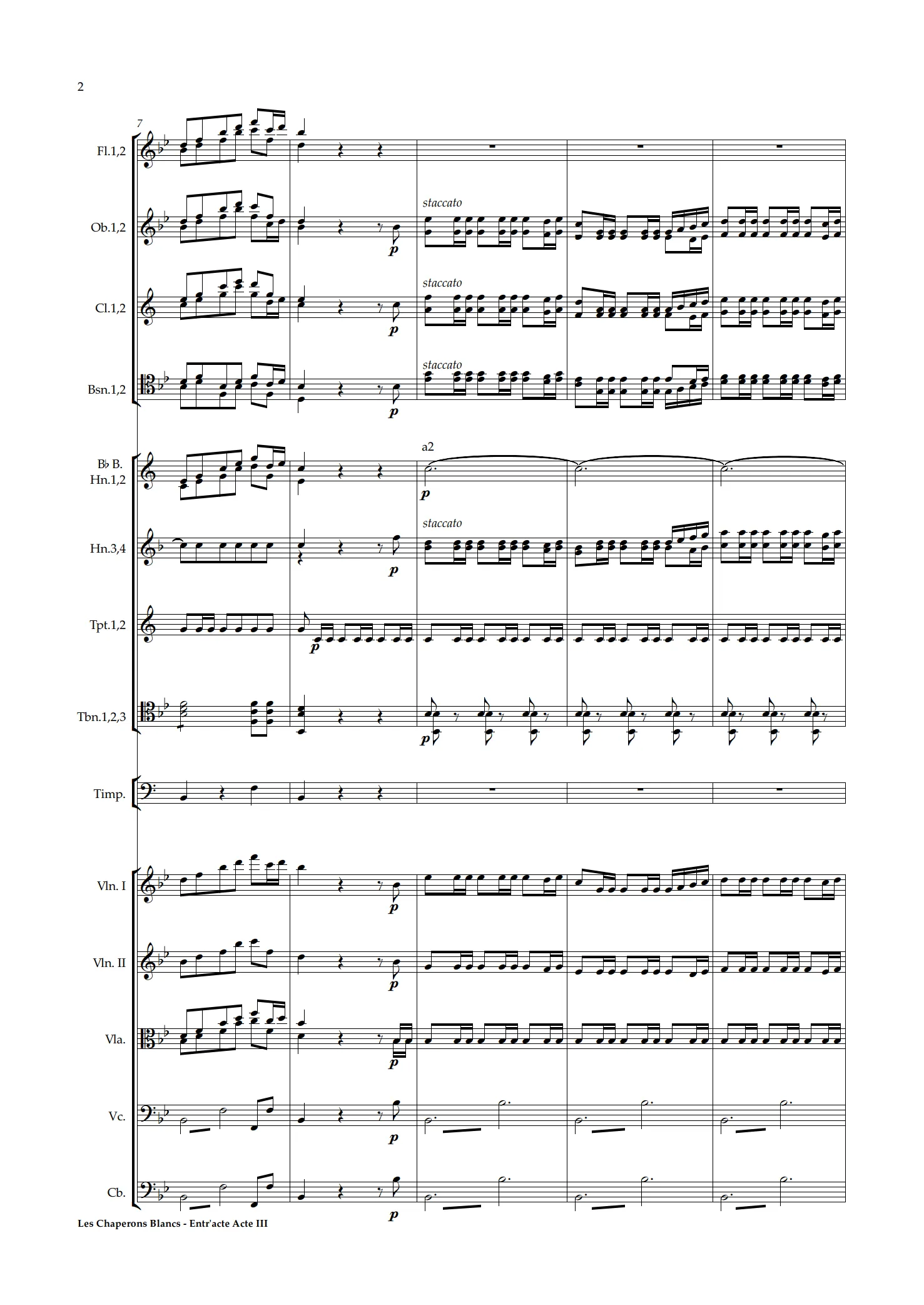 Daniel François Esprit Auber: Les Chaperons Blancs – Act III: Entr’acte (NXP142)