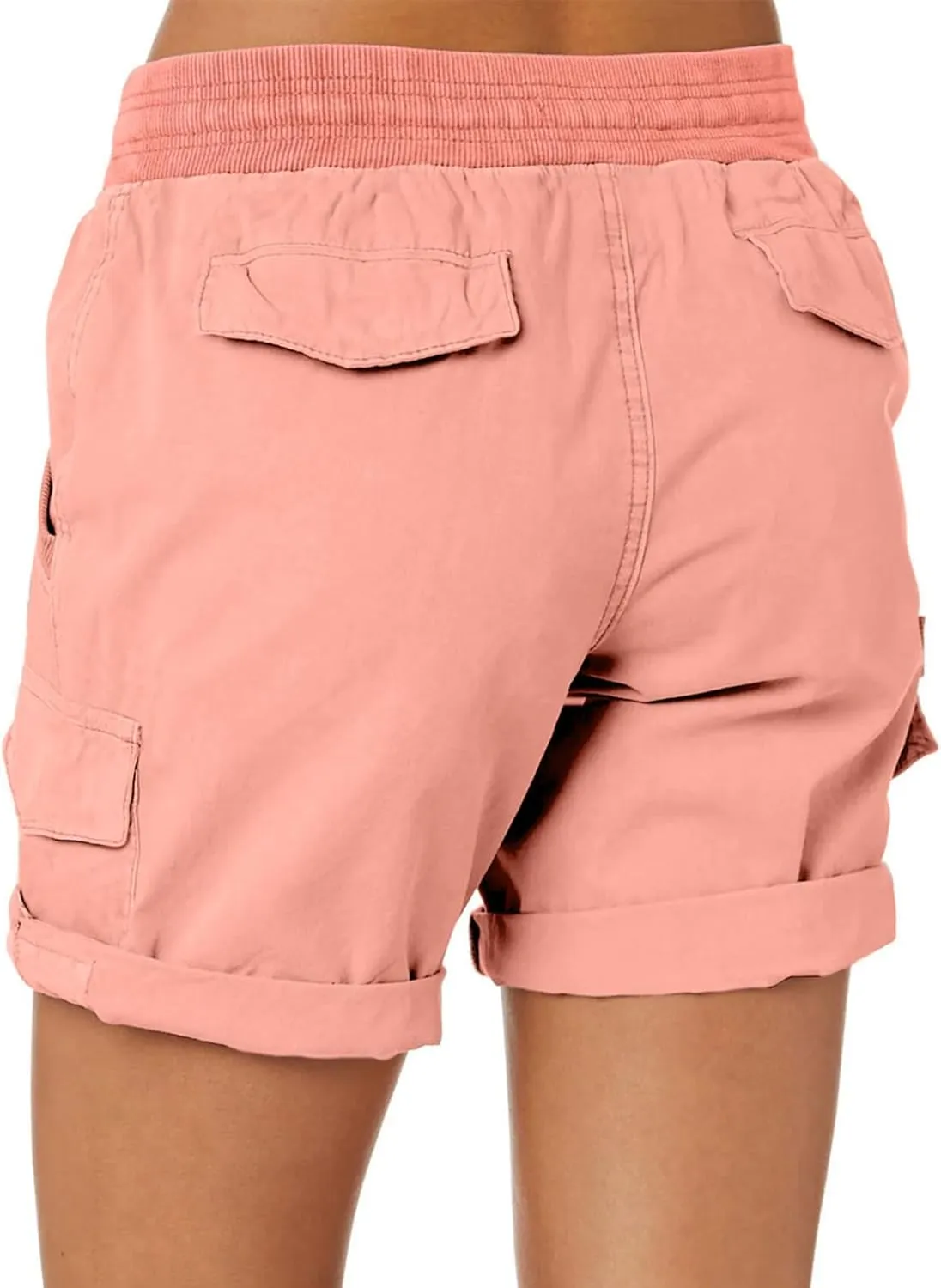 Dokotoo Womens Relaxed Fit High Waist Casual 4 Pocketed 2025 Hiking Outdoor Summer Shorts S-XL