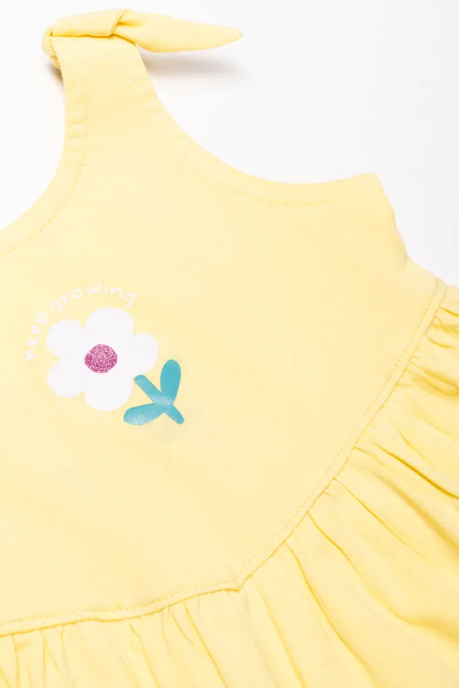 Dress With Bows Yellow