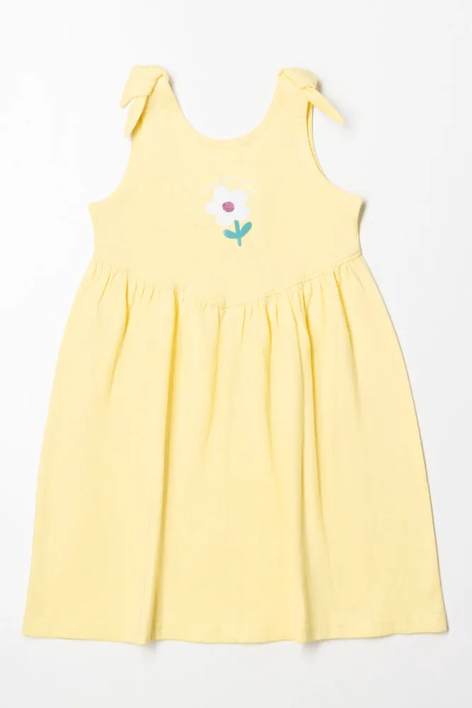 Dress With Bows Yellow