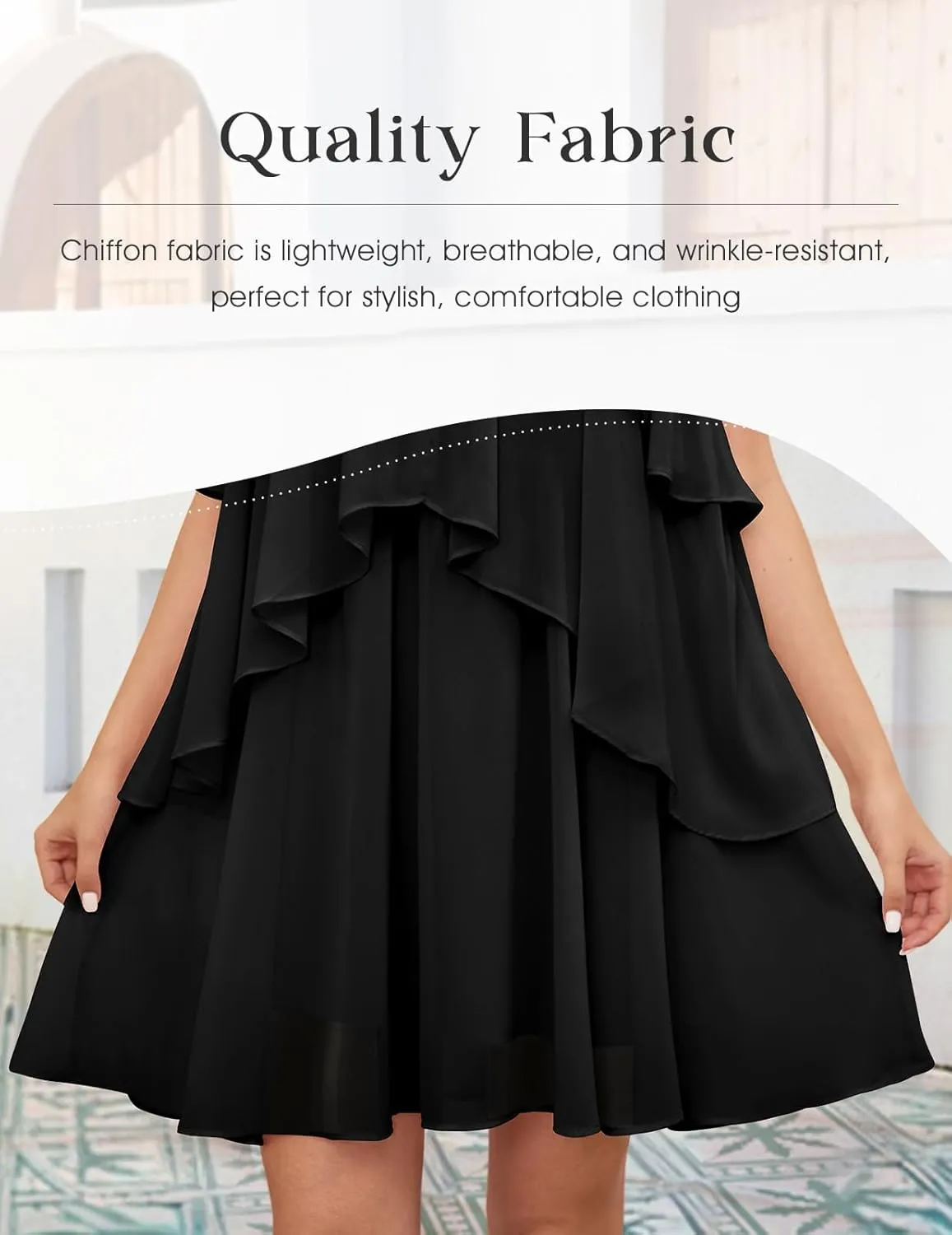 DRESSTELLS Women's Casual Halter Ruffle Tiered Dresses, Beach Wedding Cocktail Party Mini Sundress