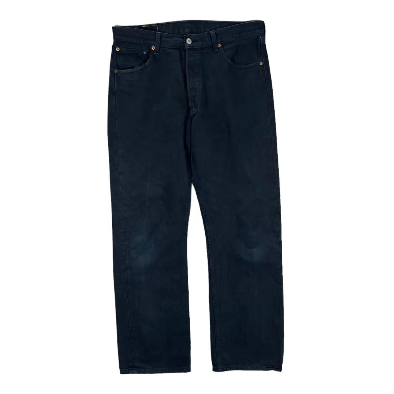 Early 00's LEVI'S 501 Classic Black Denim Straight Leg Regular Fit Jeans