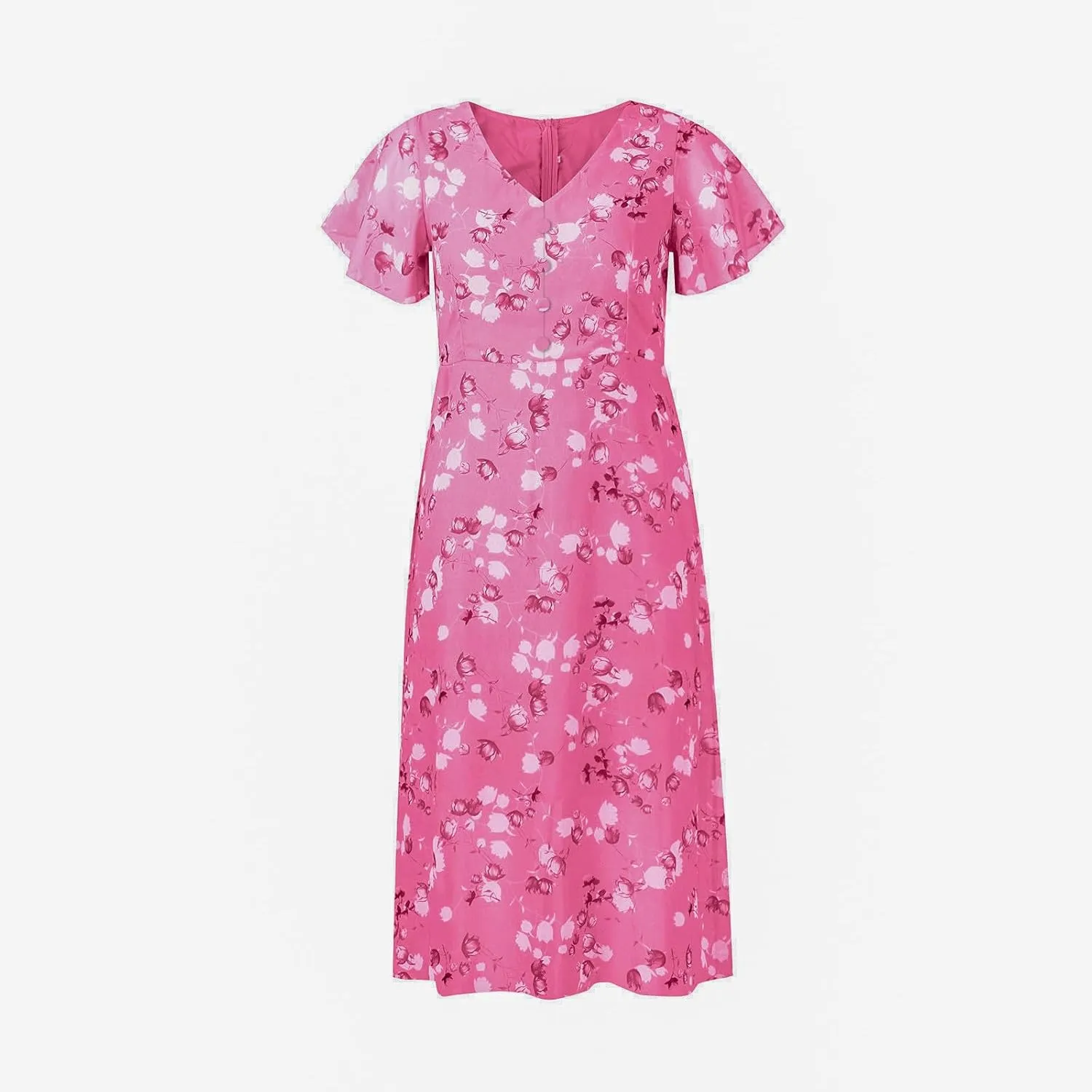 Easter Dress for Women Casual Spring Summer Swing Fitted Maxi Dress Ruffle Short Sleeve Dresses