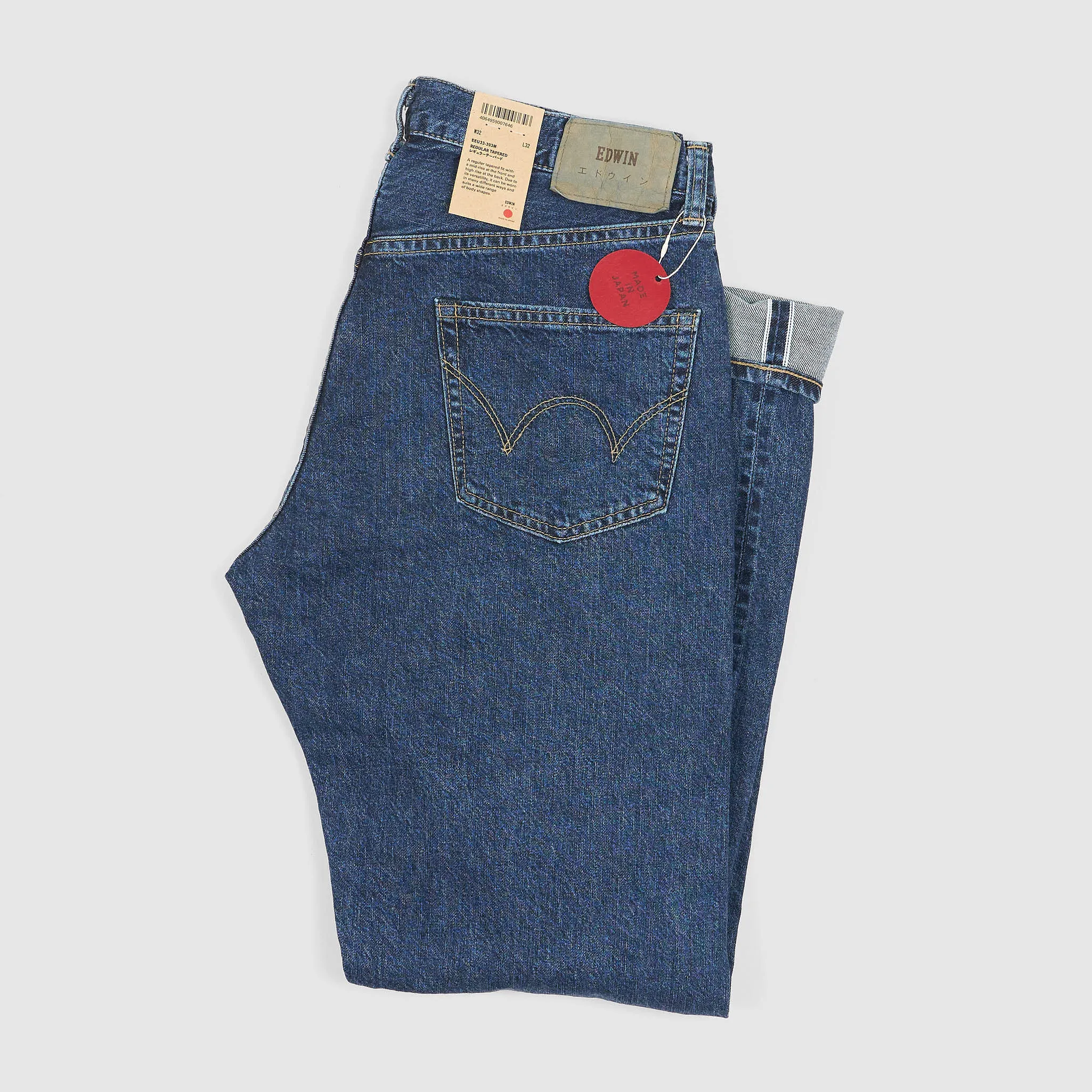 Edwin Regular Tapered Stone Washed Selvage Denim Jeans